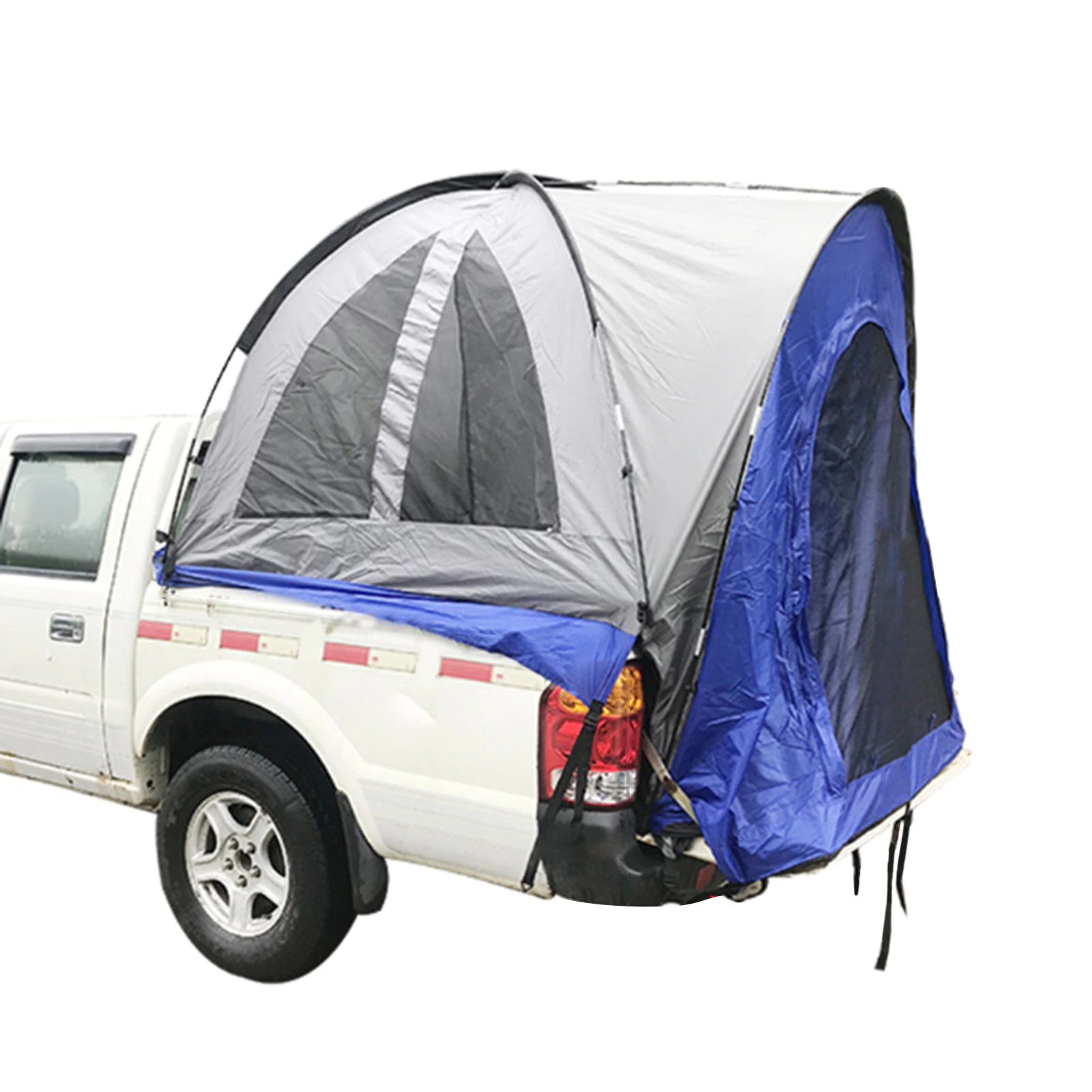 Cheap Goat Tents Pickup Truck Tent Waterproof PU2000 Double Layer Truck Bed Tents 190T Flame Retardant Polyester Tent For 5 6.5Ft Cars Trucks